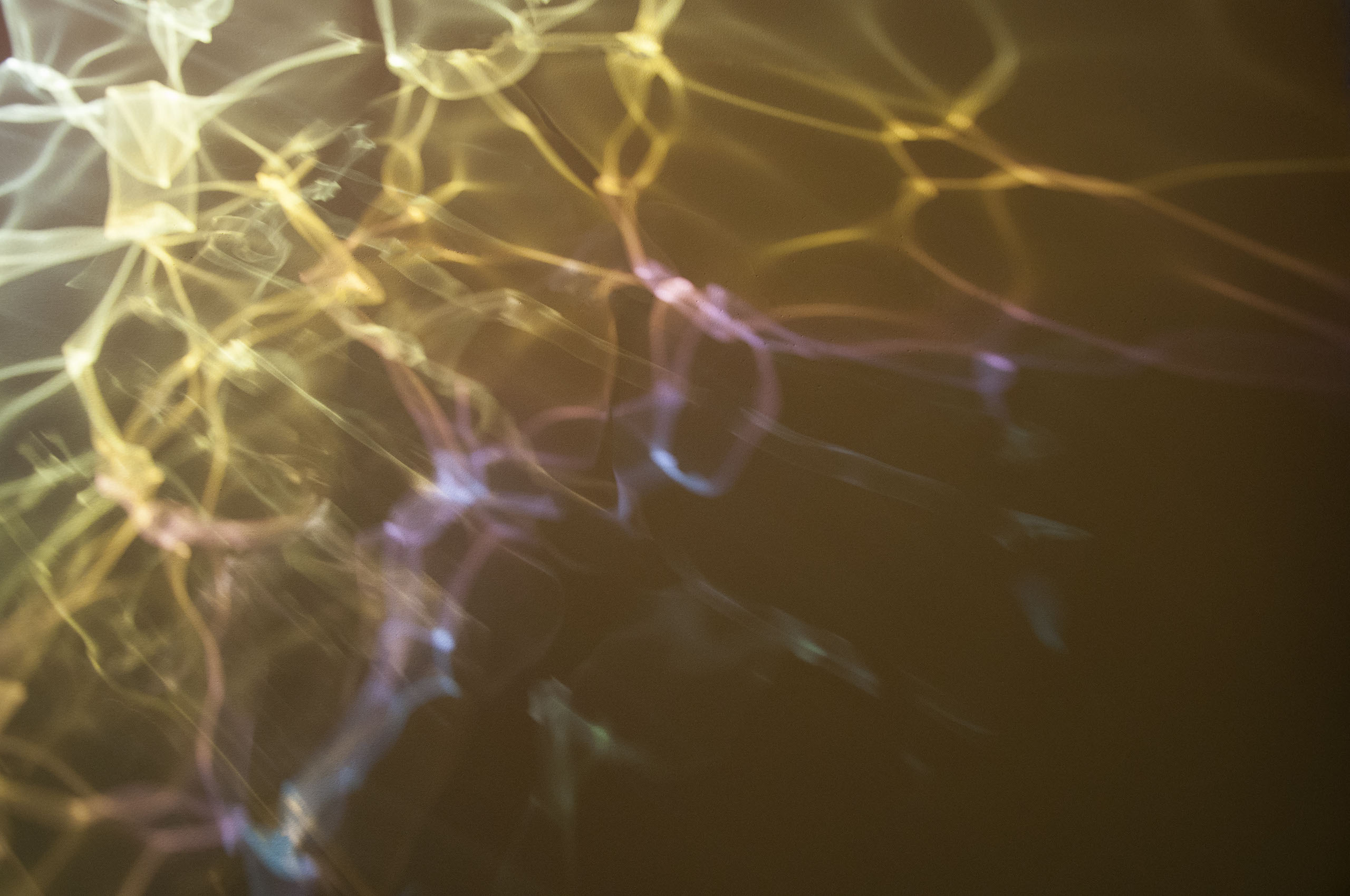 illuminated imagery - Orange Bowl Blue Beads