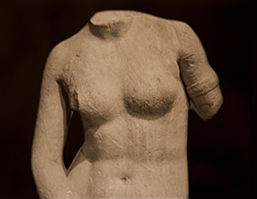 stone sculptural torso