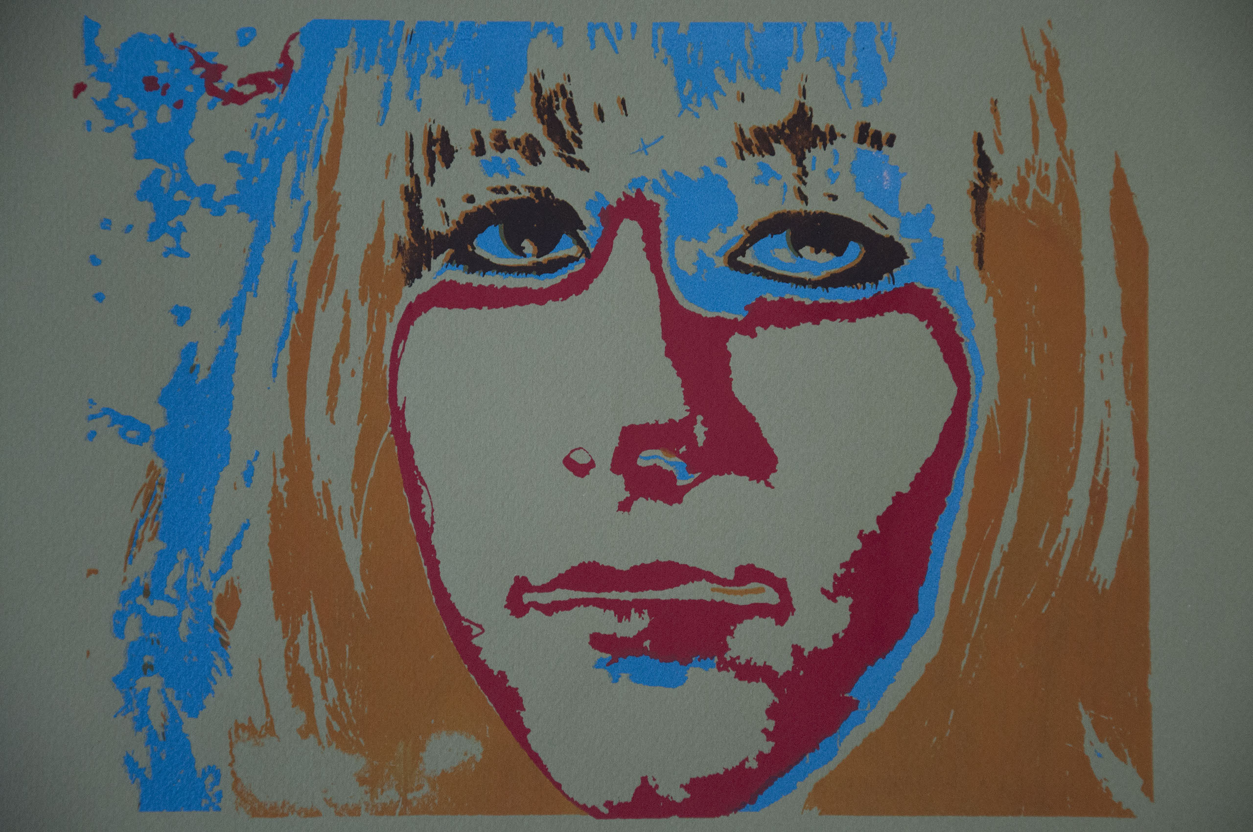 emotive color serigraph series - on cool mossy green paper